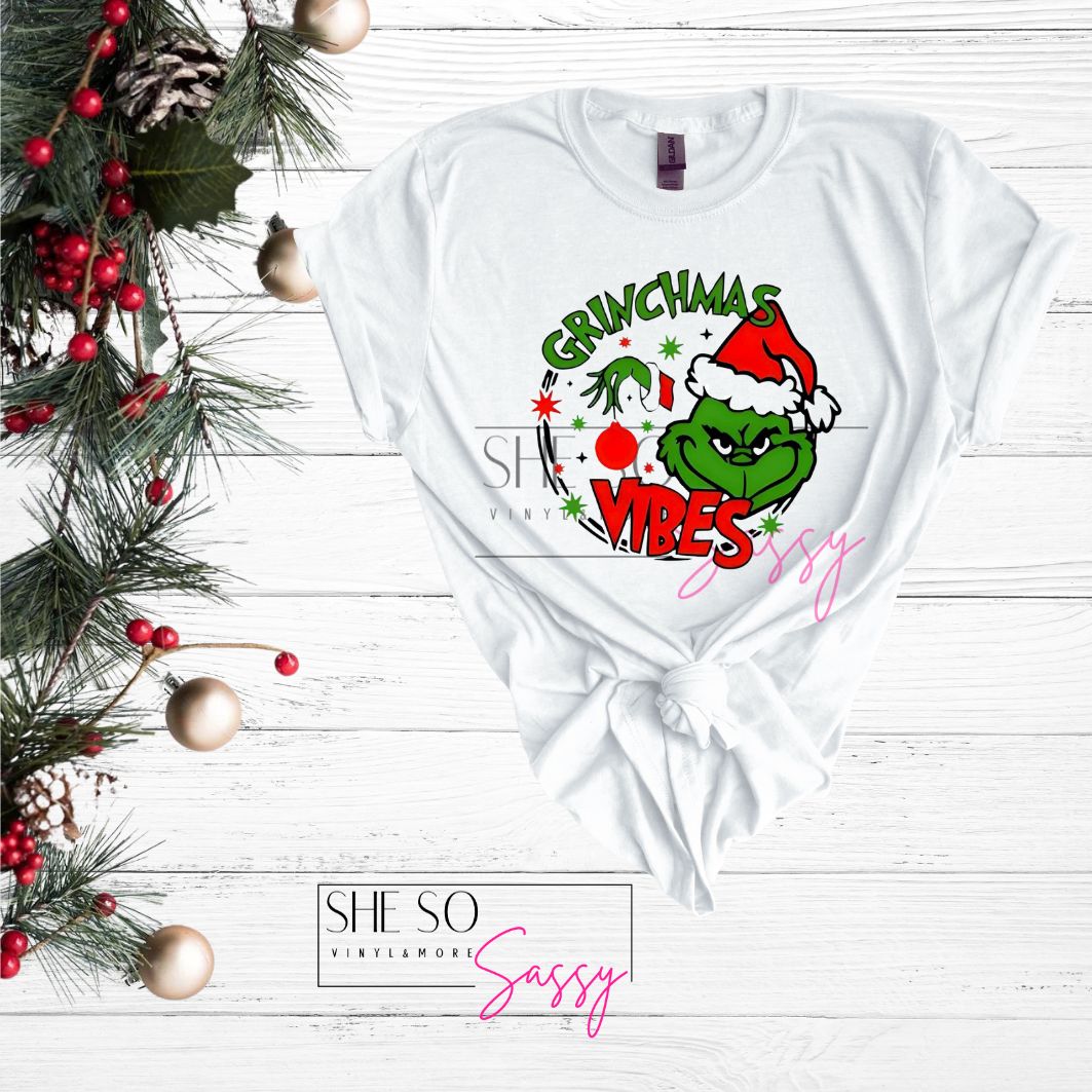 Grinchmas Vibes (holding ornament)