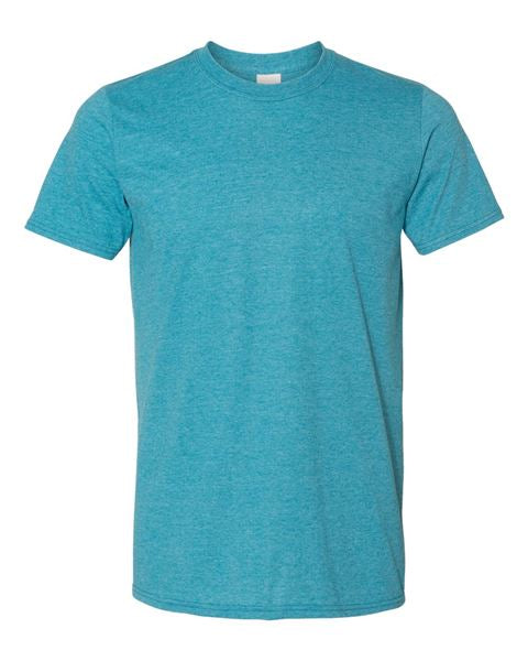 Heather Galapagos Blue-Adult Softstyle T-Shirt
