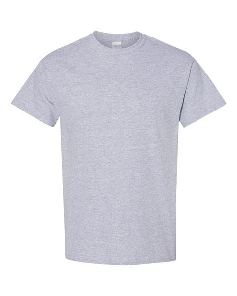 Sort Grey-Heavy Cotton T-Shirt