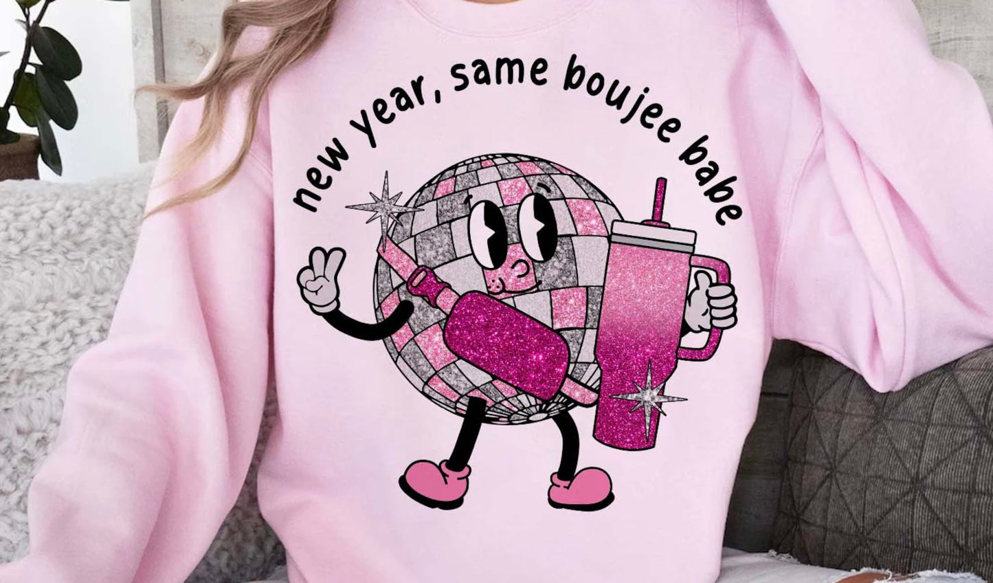 Copy of New Year Same bougie (Stanley) pink glitter