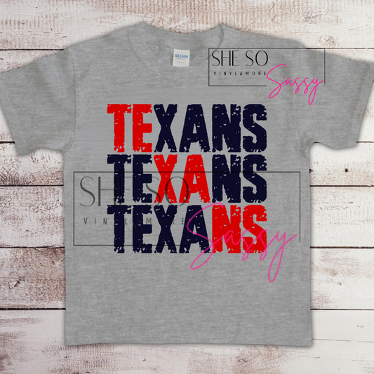 Texans Red and Blue