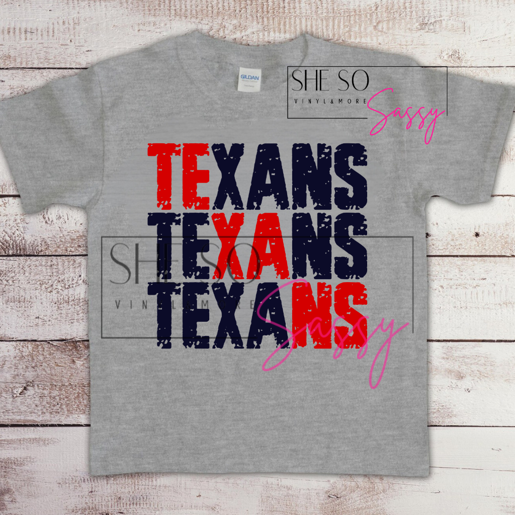 Texans Red & Blue