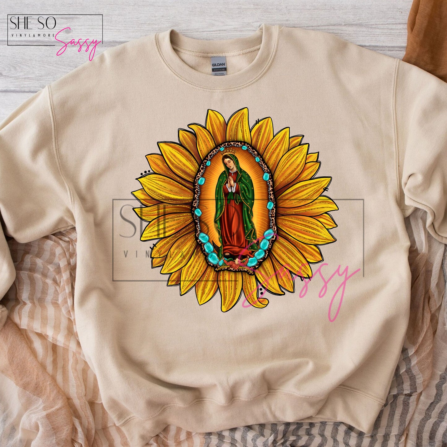 Virgen de Guadalupe-Sunflower