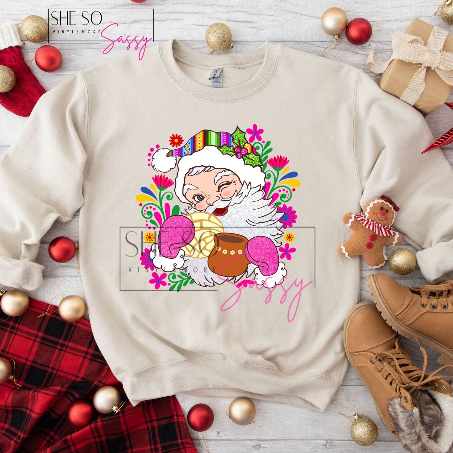 Sarape Santa Sweater