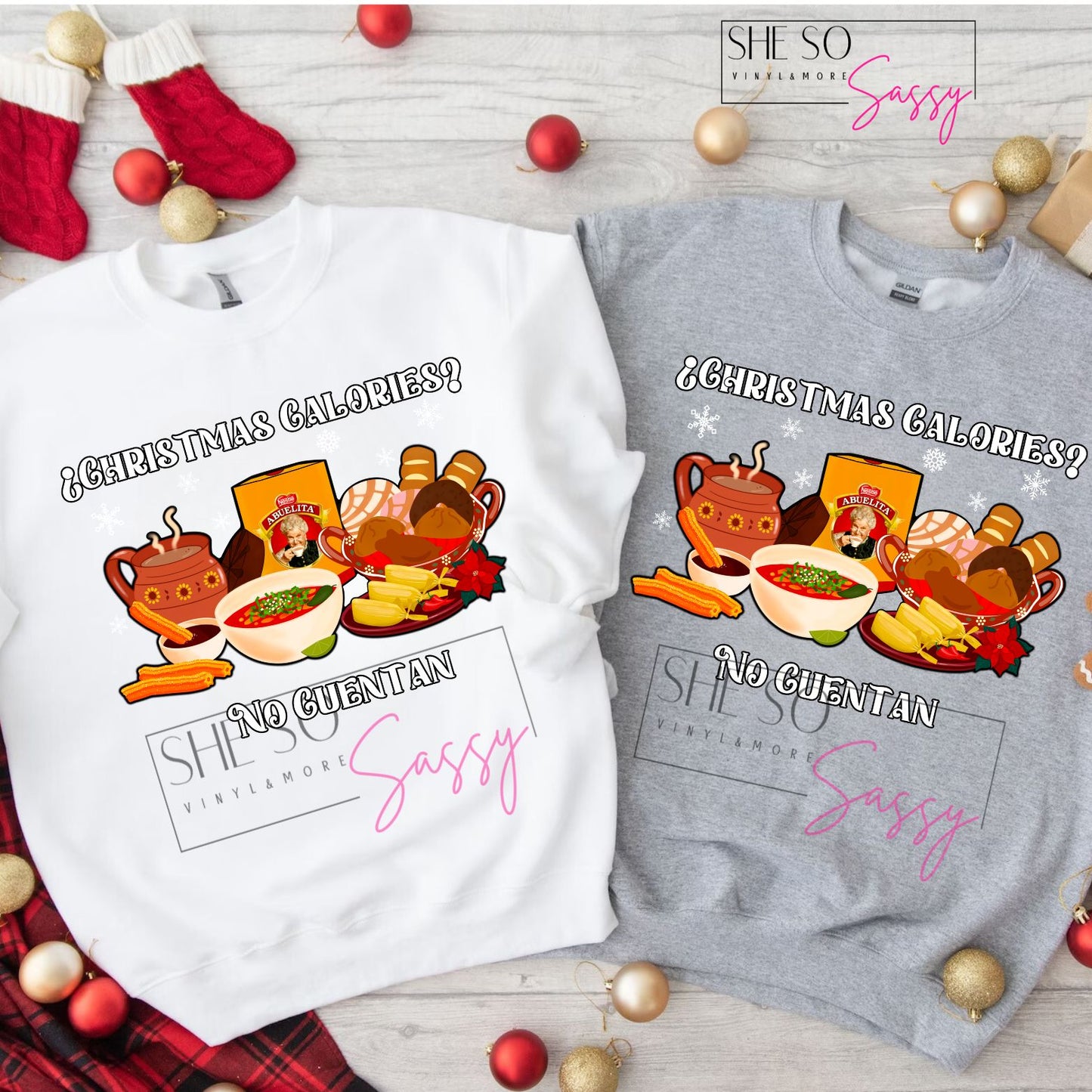 Christmas Calories No Cuentan Sweater 1