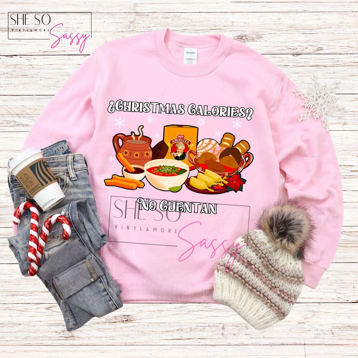 Christmas Calories No Cuentan Sweater 1