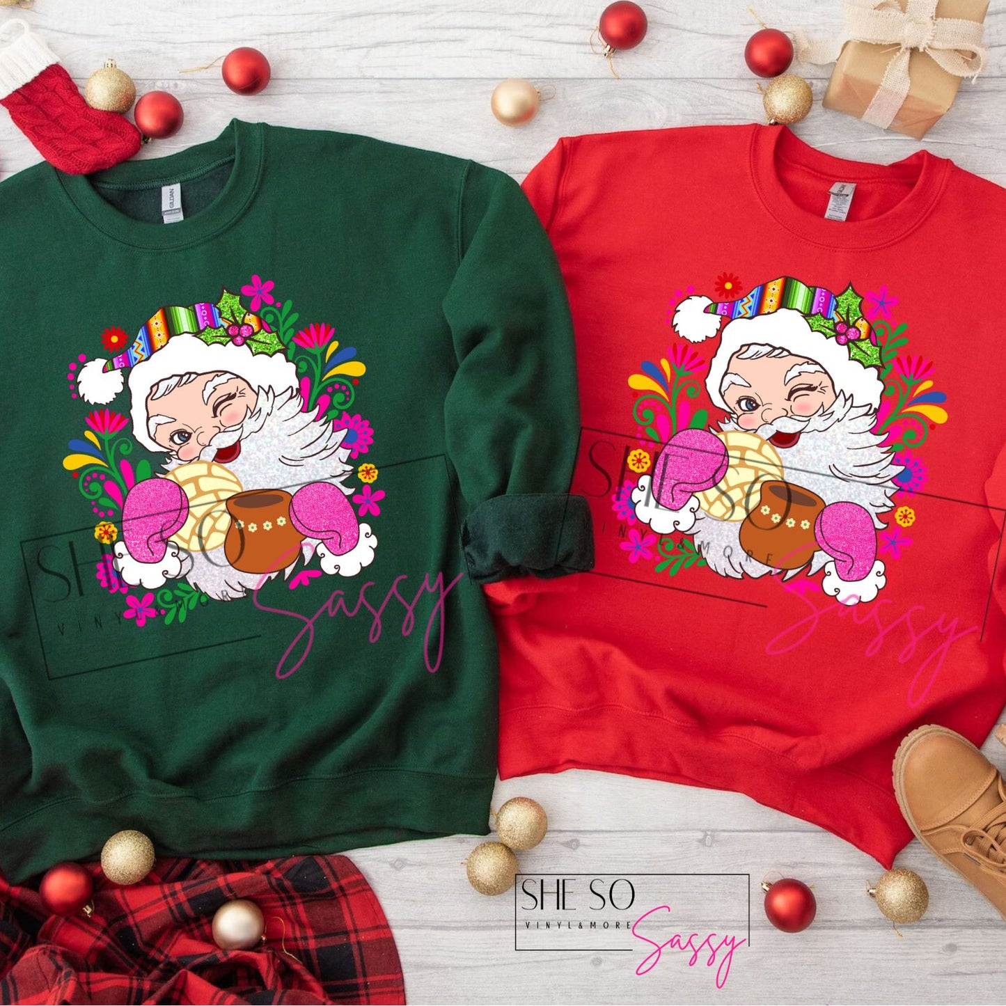 Sarape Santa Sweater