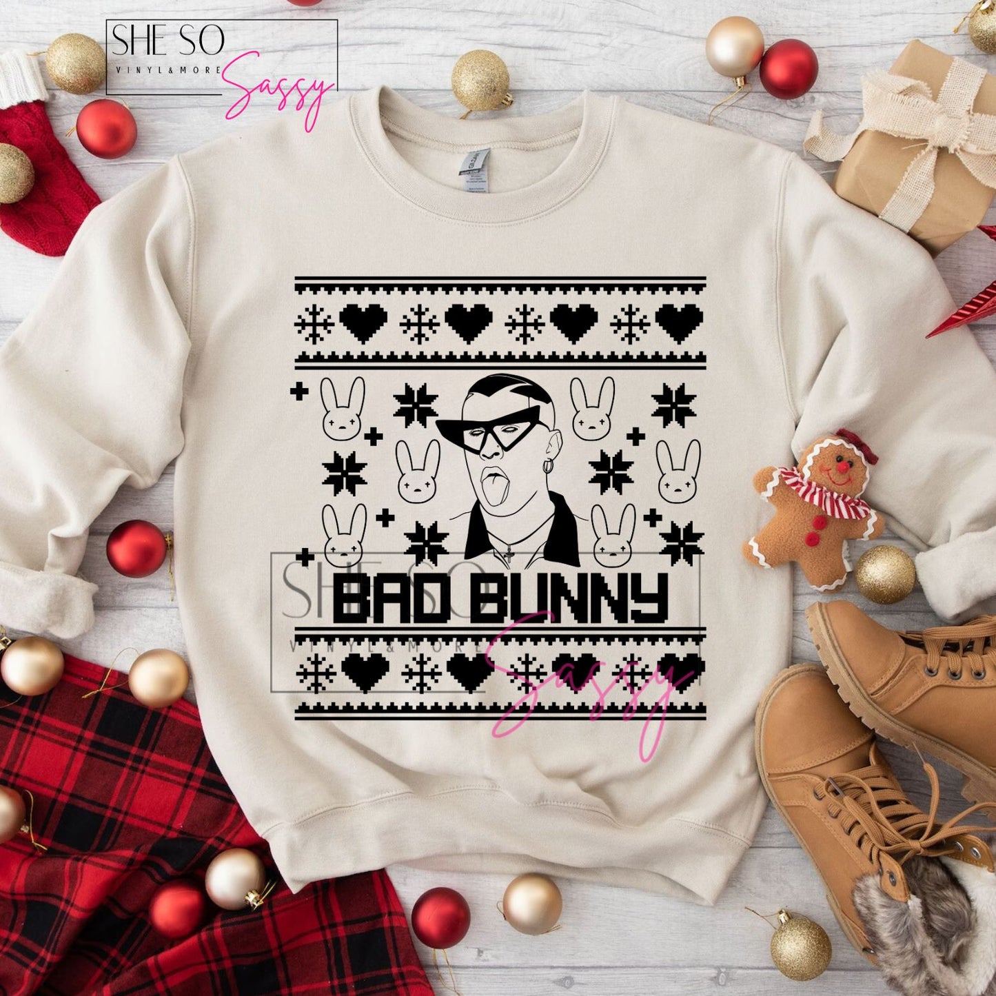 Bad Bunny Ugly Sweater