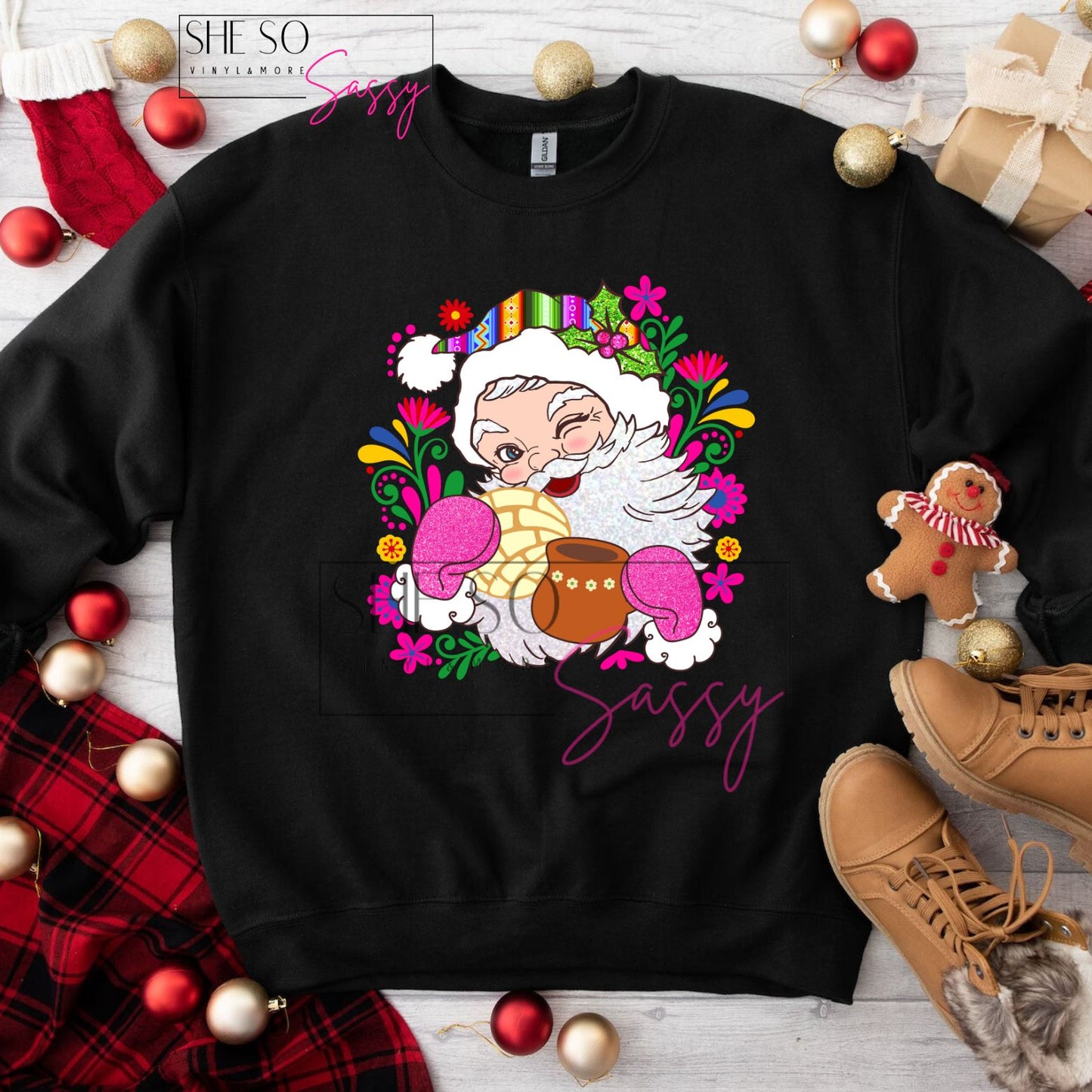 Sarape Santa Sweater