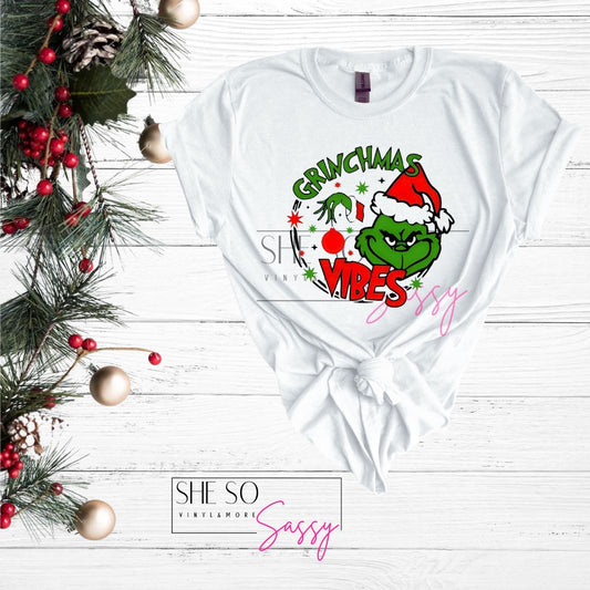Grinchmas Vibes (holding ornament)
