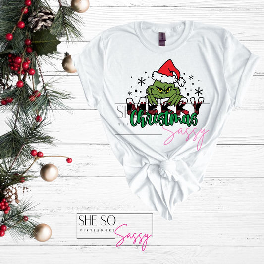 Merry Christmas Grinch (snowflakes)
