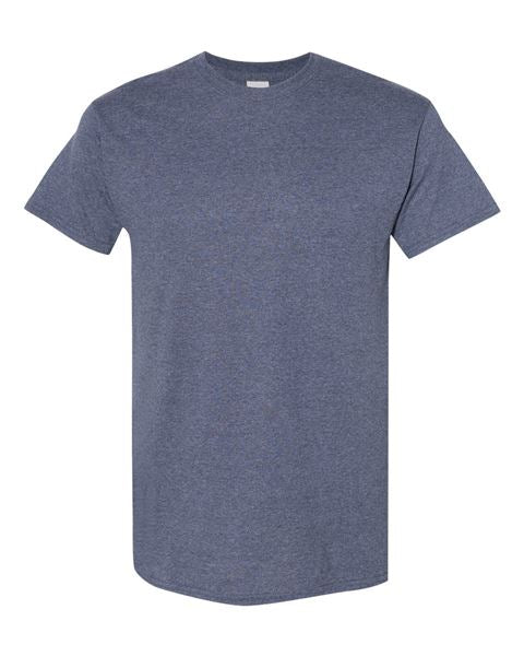 Heather Navy-Heavy Cotton T-Shirt