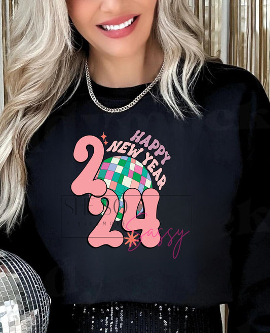 Happy New Year 2024 (pastel disco 2)