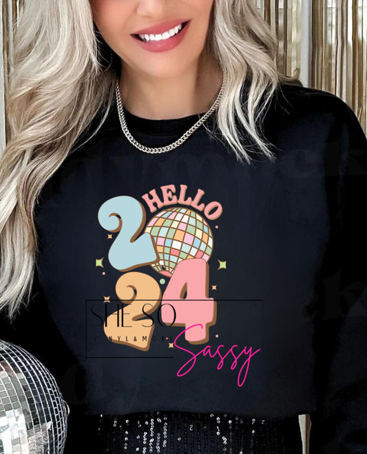 Hello 2024- (disco ball)