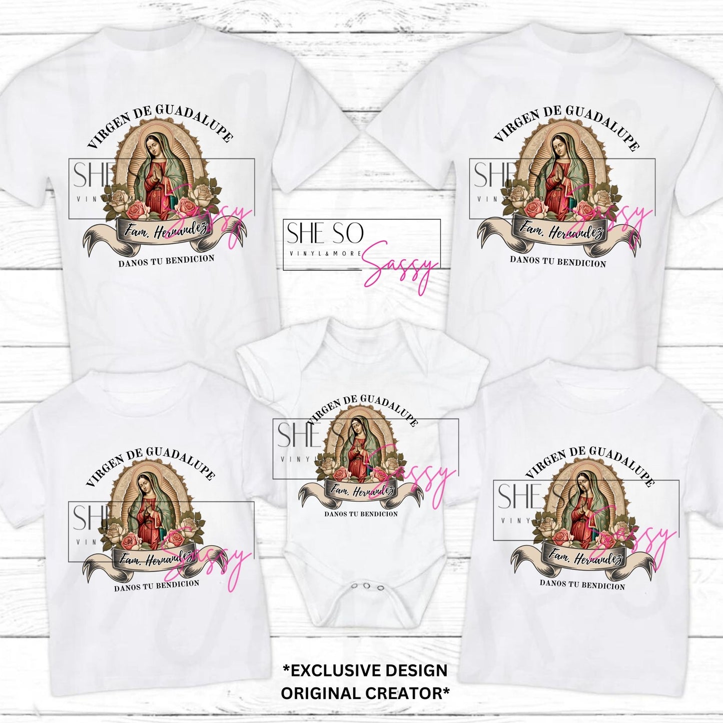 Virgen de Guadalupe Family Bundle of 4