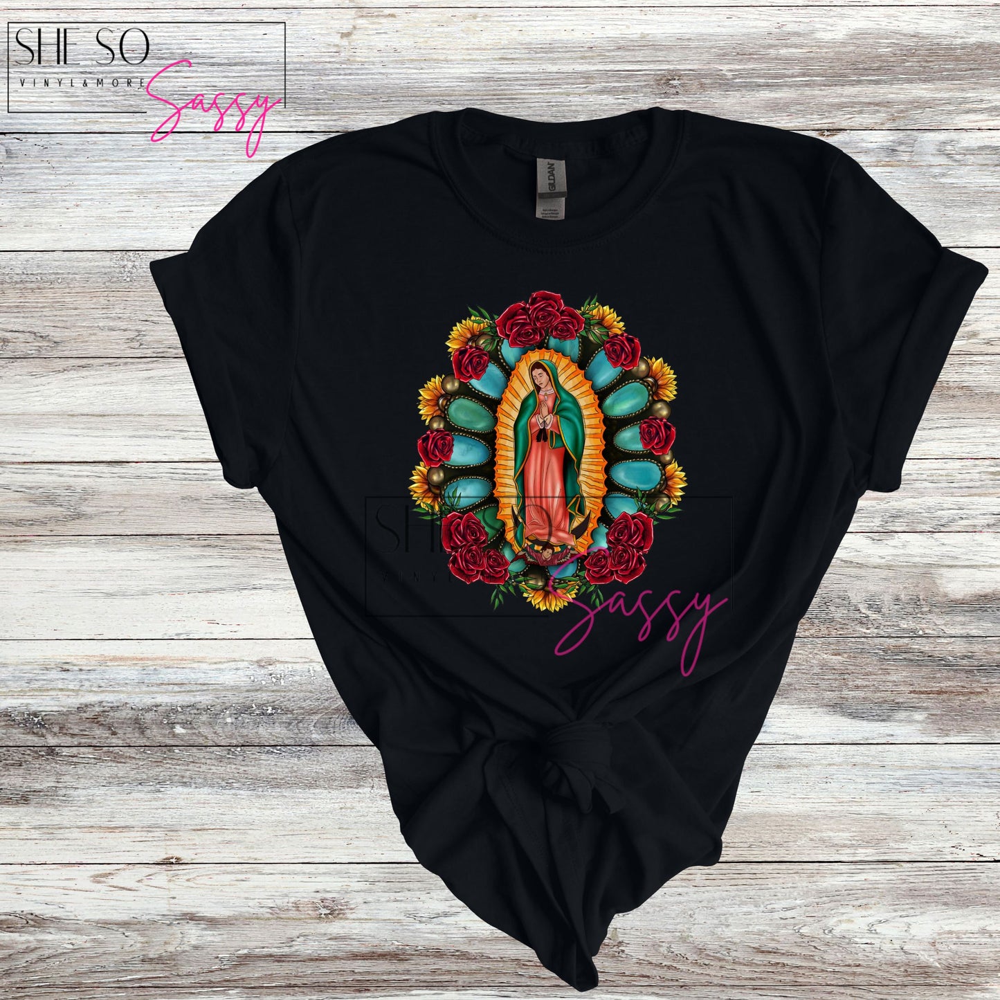 Virgen de Guadalupe-Rose Turquoise