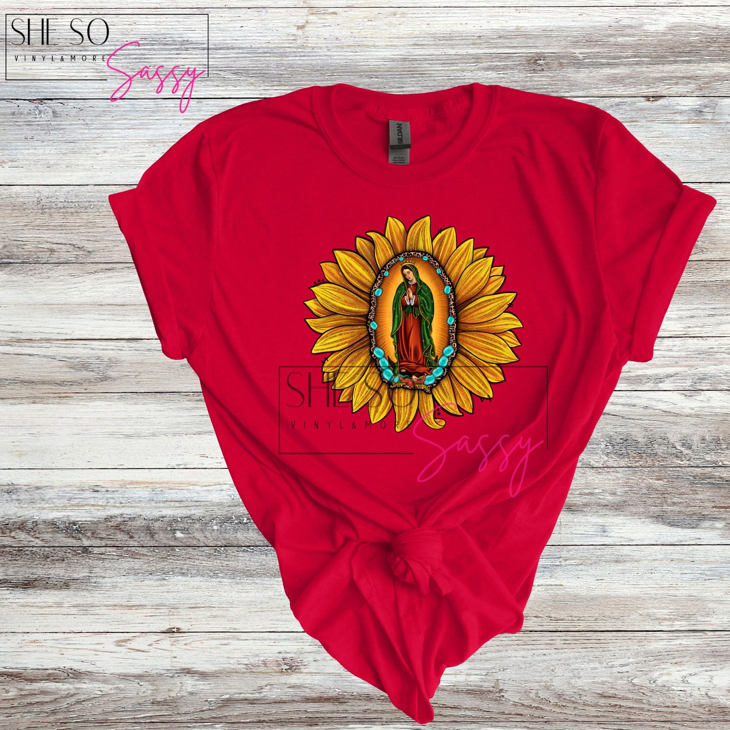 Virgen de Guadalupe-Sunflower