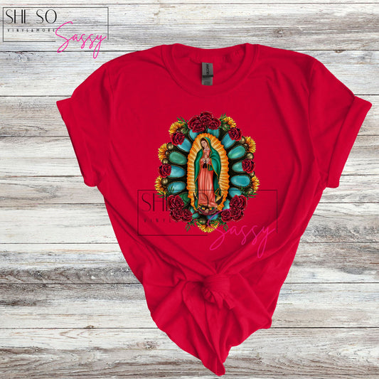 Virgen de Guadalupe-Rose Turquoise