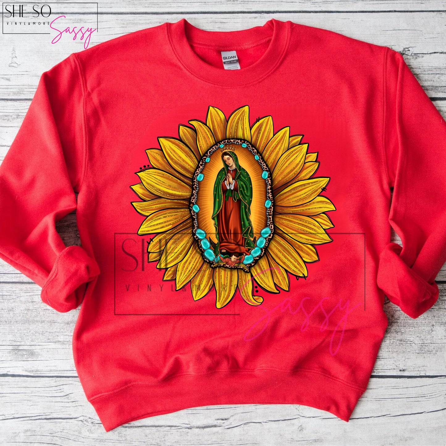 Virgen de Guadalupe-Sunflower