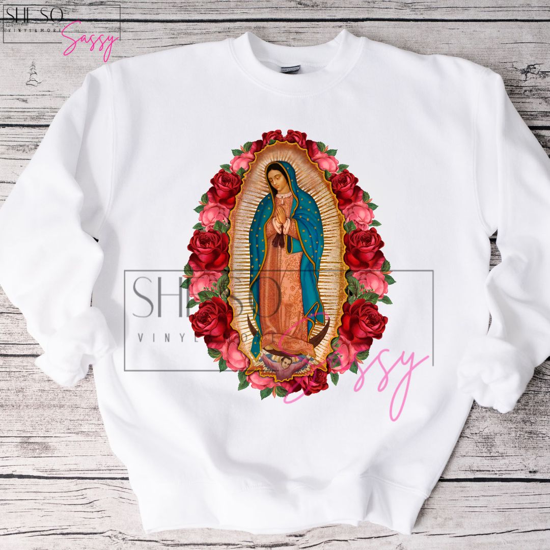 Virgen de Guadalupe-Roses