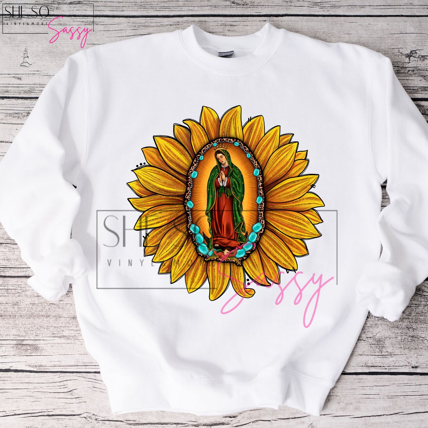 Virgen de Guadalupe-Sunflower