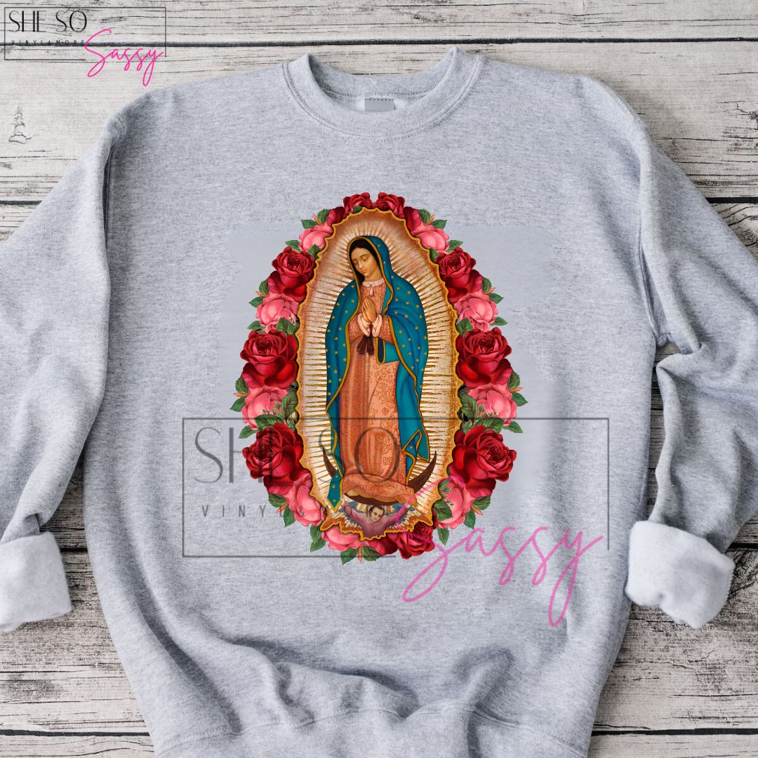 Virgen de Guadalupe-Roses