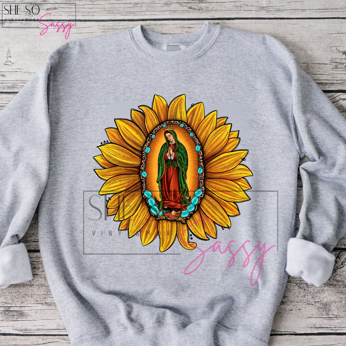 Virgen de Guadalupe-Sunflower