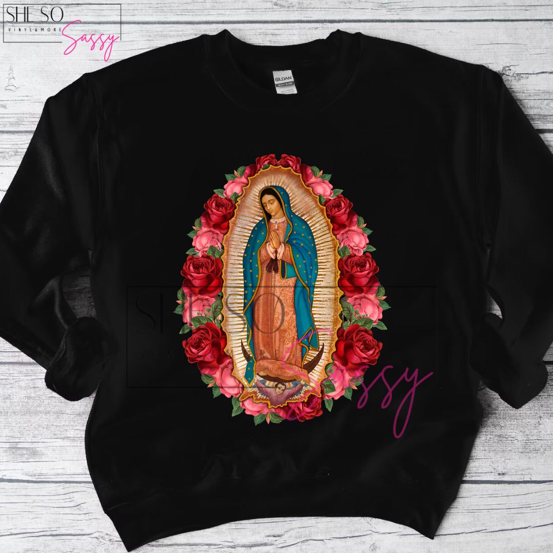 Virgen de Guadalupe-Roses