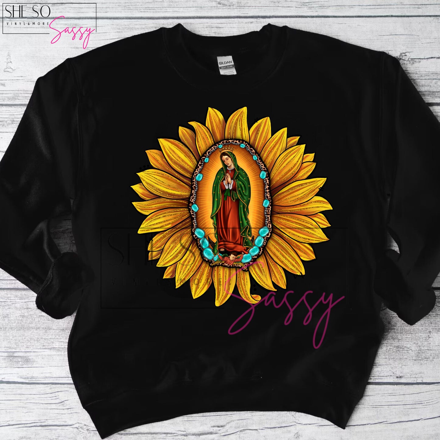 Virgen de Guadalupe-Sunflower