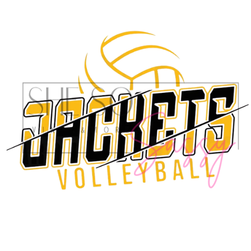 Jackets Black & Yellow Volleyball